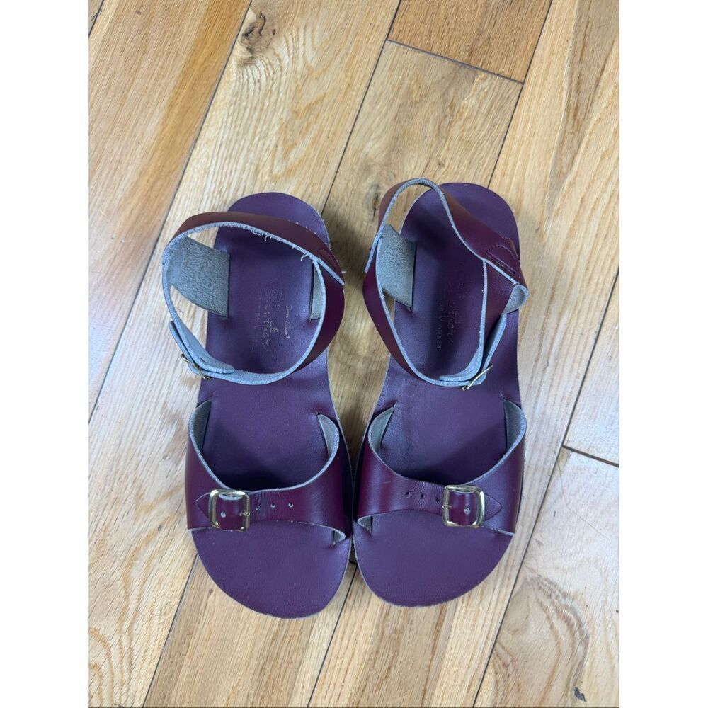 Saltwater Girls Purple Sandals Size 3